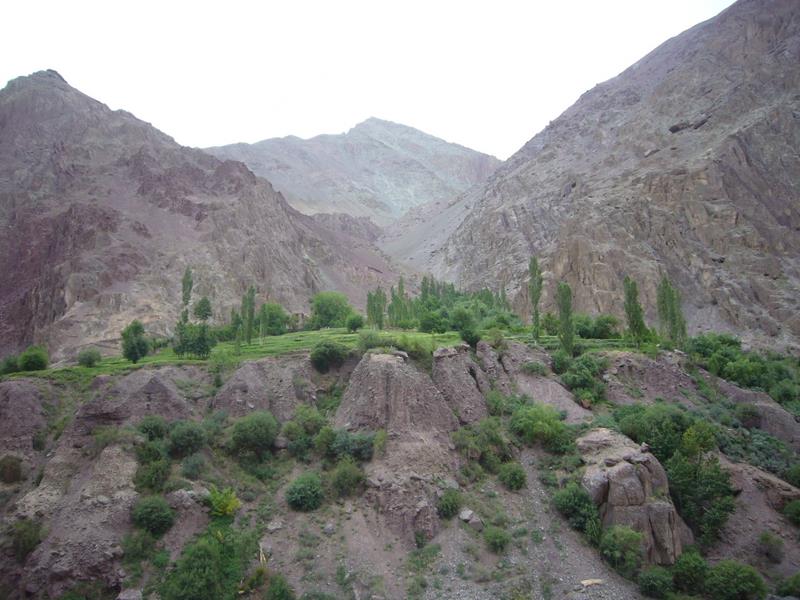 Littlest of villages across the river.